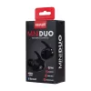 MAXELL MINI DUO bezdrôtové in-ear slúchadlá s nabíjacím puzdrom čierne