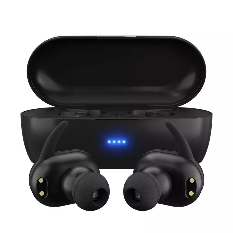 MAXELL MINI DUO bezdrôtové in-ear slúchadlá s nabíjacím puzdrom čierne