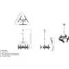Stropný držiak na tri monitory Equip 650371