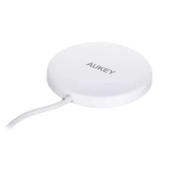 AUEKY Aircore Magnetic LC-A1 bezdrôtová magnetická nabíjačka QI USB-C 15W biela