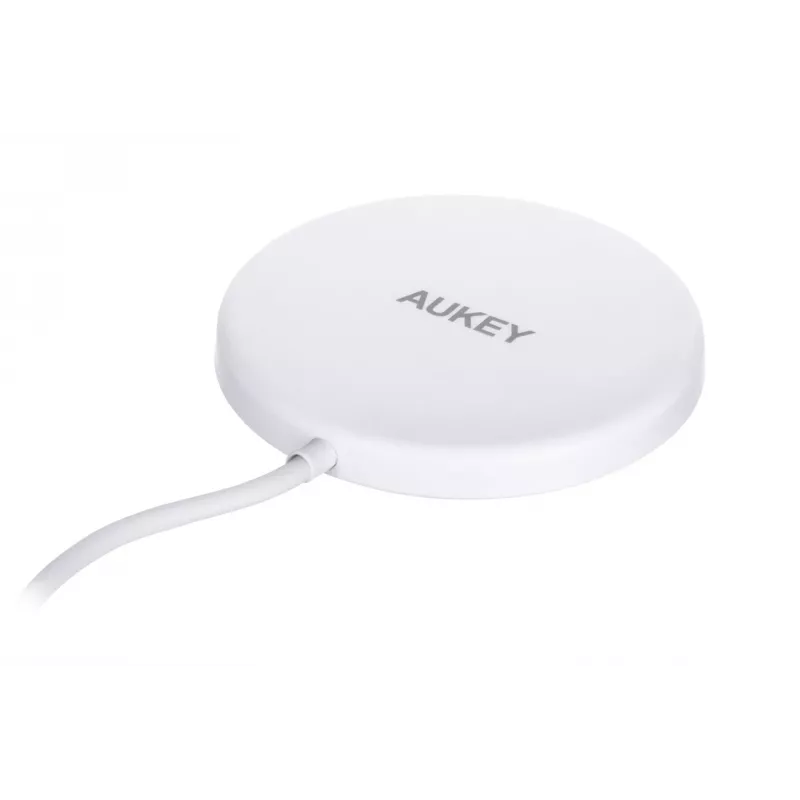 AUEKY Aircore Magnetic LC-A1 bezdrôtová magnetická nabíjačka QI USB-C 15W biela