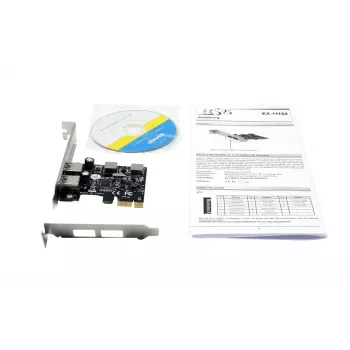 EXSYS 2-portová USB 3.2 Gen 1 PCIe karta 3A Renesas