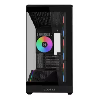 Skriňa Mini-Tower PC Lian Li Vector V100R MINI — Mini-ITX/Micro-ATX, tvrdené sklo, 3x120mm bočný + 1x120mm zadný ventilátor, 2x 2,5-palcové + 1x 3,5-palcové pozície, čierna