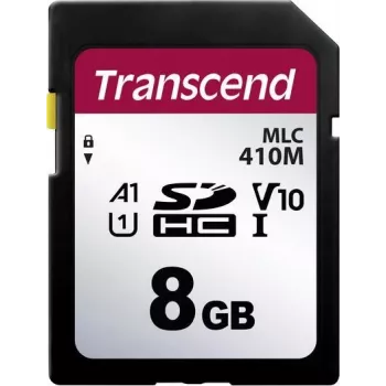 Transcend 410M - flash pamäťová karta - 8 GB - A1 / Video Class V10 / UHS-I U1 / Class10 - microSDHC UHS-I (TS8GSDC410M)