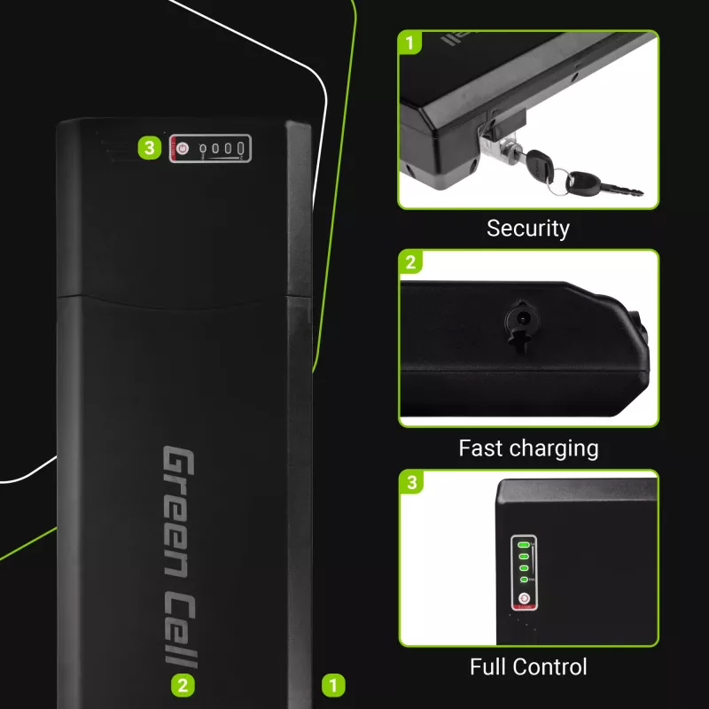 Batéria pre e-bike – nosič batožiny – 24 V – 13 Ah
