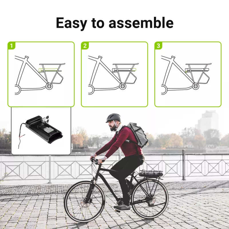 Batéria pre e-bike – nosič batožiny – 24 V – 13 Ah