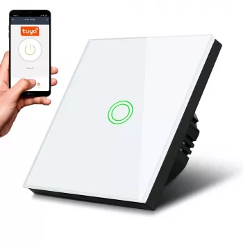 Inteligentný Wi‑Fi dotykový svetelný vypínač MACLEAN MCE715W — dotykové ovládanie, Wi‑Fi pripojenie