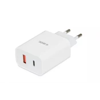 Interiérová nabíjačka iBox C-36 univerzálna biela USB rýchlonabíjanie