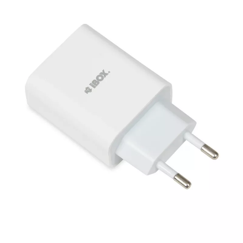 Interiérová nabíjačka iBox C-36 univerzálna biela USB rýchlonabíjanie