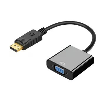 DisplayPort na VGA adaptér IBOX IADPVGA, DisplayPort konektor samec na 15-pinový VGA konektor samica, podporuje 1080p, strieborný