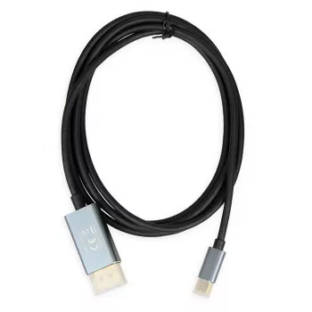 Videokábel adaptér IBOX ITVCDP4K USB Type-C na DisplayPort 1,8 m čierna