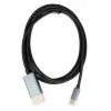 Videokábel adaptér IBOX ITVCDP4K USB Type-C na DisplayPort 1,8 m čierny