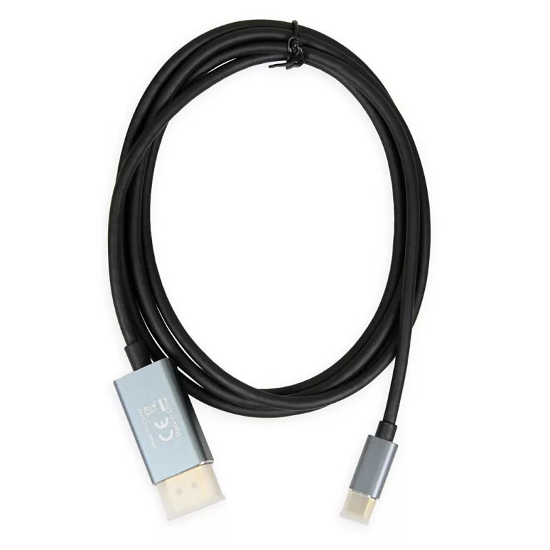 Videokábel adaptér IBOX ITVCDP4K USB Type-C na DisplayPort 1,8 m čierny