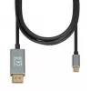 Videokábel adaptér IBOX ITVCDP4K USB Type-C na DisplayPort 1,8 m čierny