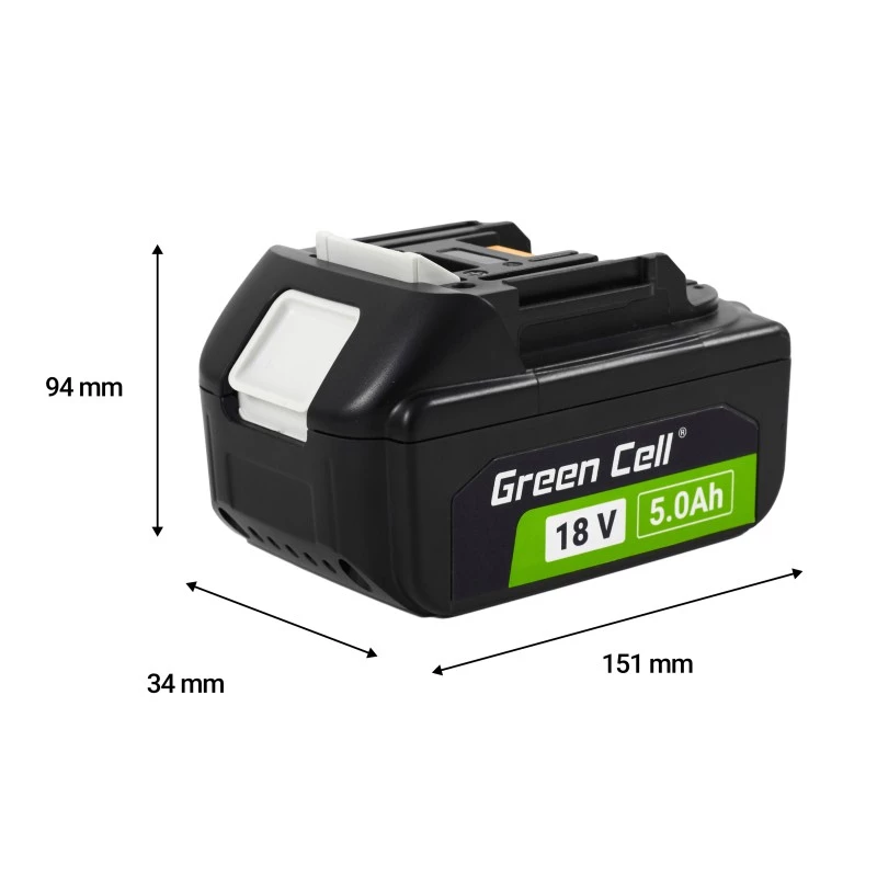 Batéria Green Cell PTMA18V5 lítium-iónová 5Ah 600g