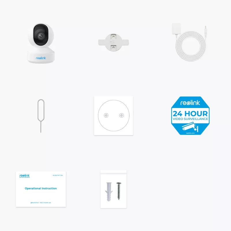 Reolink | Super HD WiFi kamera | E Series E340 | PTZ | 5 MP | 2.8-4mm/F2.0 | H.264 | Micro SD, Max. 512 GB