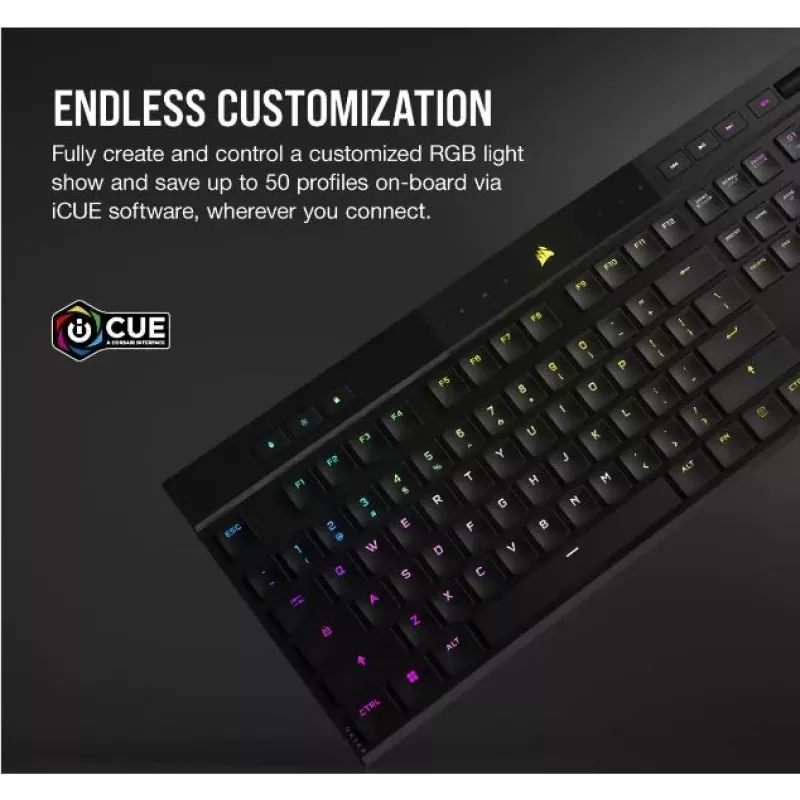 Klávesnica K100 RGB Air Wireless Ultra Thin Cherry MX