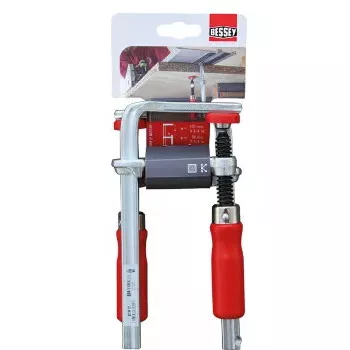 Sviepka Bessey GTR12 — otvor 12 cm, nerezová oceľ, červená, upínacia sila 244,73 kg