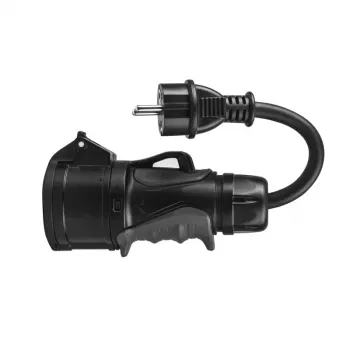 Green Cell EVAK01 adaptér, CEE 16 A 400 V 5P na Schuko 230 V, červená