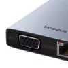 Hub 13in1 Baseus PortalJoy USB-C na HDMI+DP+VGA+C+USB+PD+RJ45+SD/TF+3,5mm (sivá)