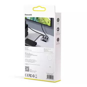 HDMI rozbočovač Baseus Matrix 4K HD Splitter sivý