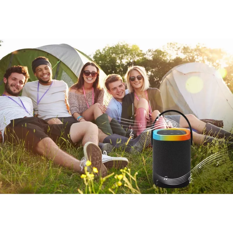 Prenosný reproduktor GEMBIRD SPK-BT-LED-06, Bluetooth, integrovaná LED, nabíjateľná batéria