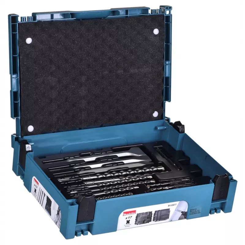 MAKITA SADA VRTÁKOV SDS + DLÁTO 17-dielna V MAKPAC KUFRÍKU