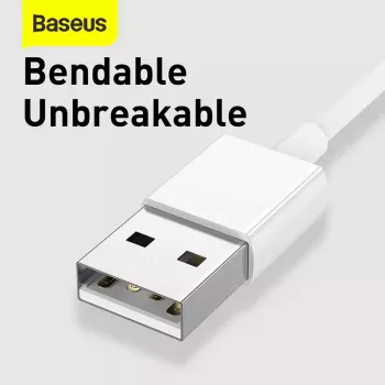 USB kábel Baseus Superior USB 2.0 1,5 m USB A USB C/Micro USB A/Lightning biely