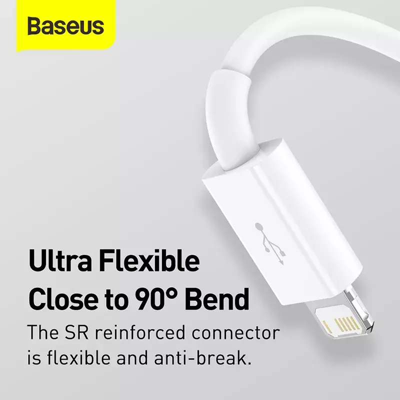 USB kábel Baseus Superior USB 2.0 1,5 m USB A USB C/Micro USB A/Lightning biely