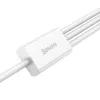 USB kábel Baseus Superior USB 2.0 1,5 m USB A USB C/Micro USB A/Lightning biely