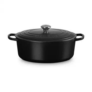 Le Creuset Signature pekáč čierny oválny 33 cm