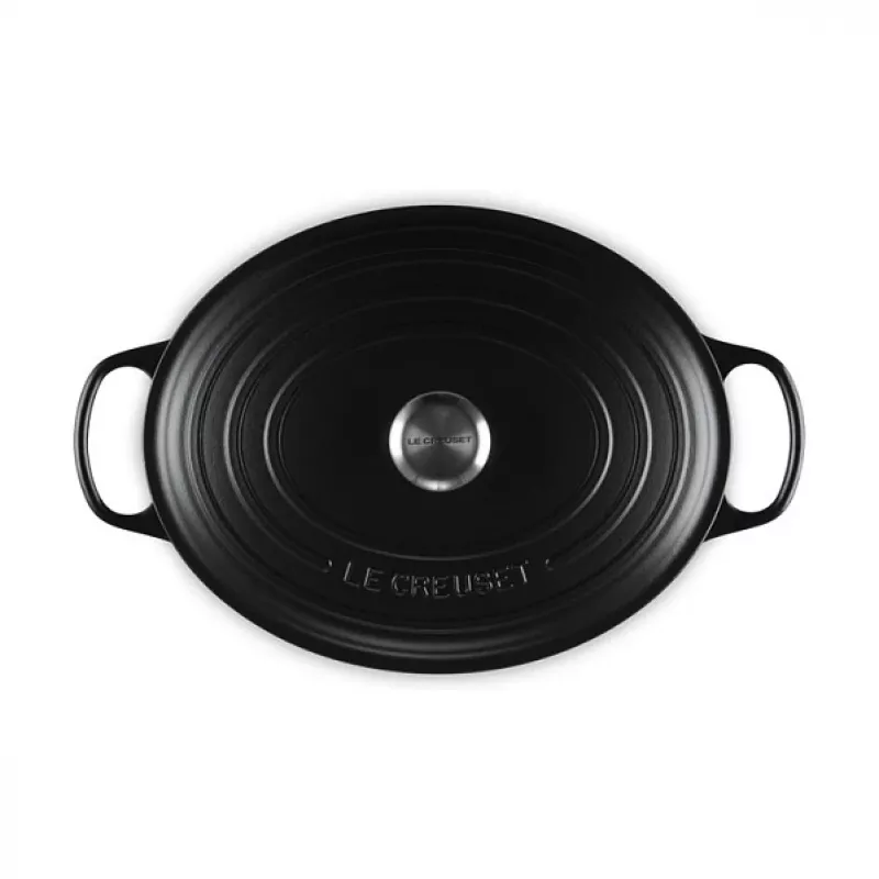 Le Creuset Signature pekáč čierny oválny 33 cm
