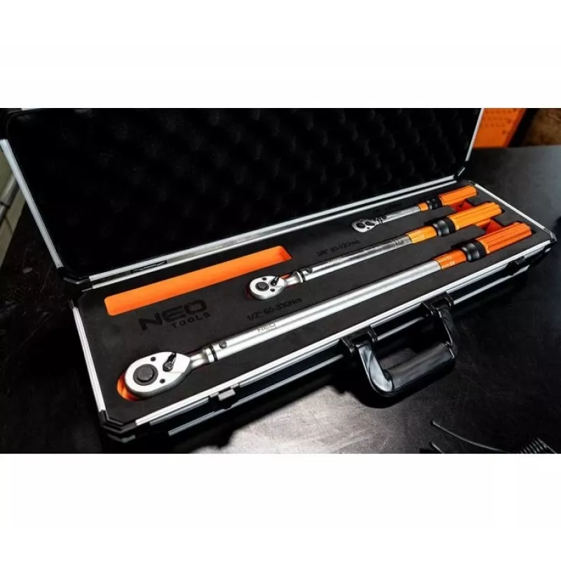 Sada Neo Tools obojsmerné momentové kľúče 1/4, 3/8, 1/2, 3 ks