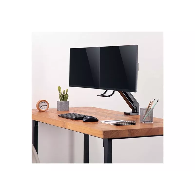LOGILINK BP0102 držiak na dva monitory 17-27 palcov oceľový úsporný