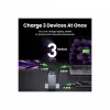 UGREEN nabíjačka do interiéru Nexode Pro 3-port GaN PD rýchlonabíjačka 2 USB Type-C