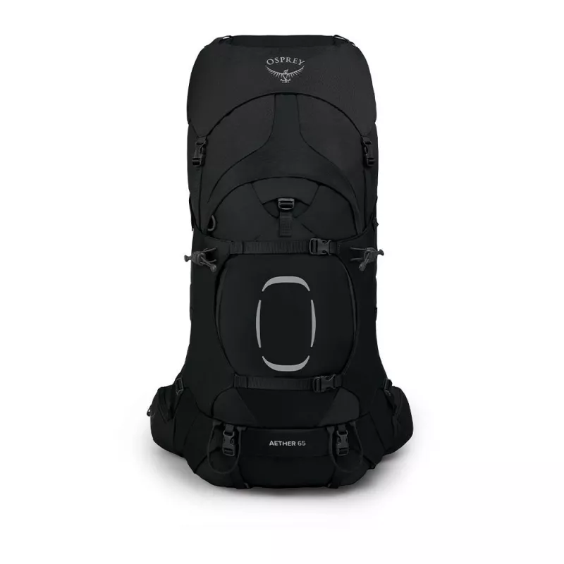 Batoh Osprey Aether 65 — 65 L, nylon, čierny, 2,2 kg, šírka 40 cm, pánske