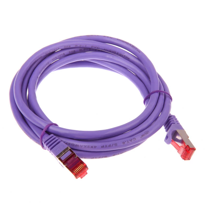 InLine patch kábel S/FTP PiMF Cat.6 250MHz PVC meď fialový 2m