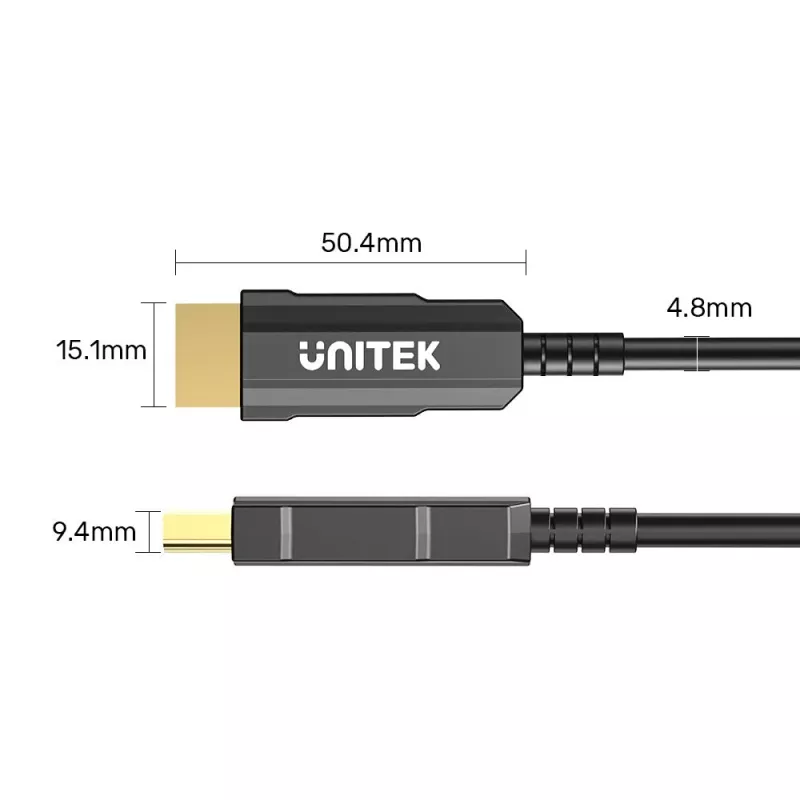 HDMI kábel UNITEK C11072BK-50M 50m 18 Gbit/s 2.0 čierny