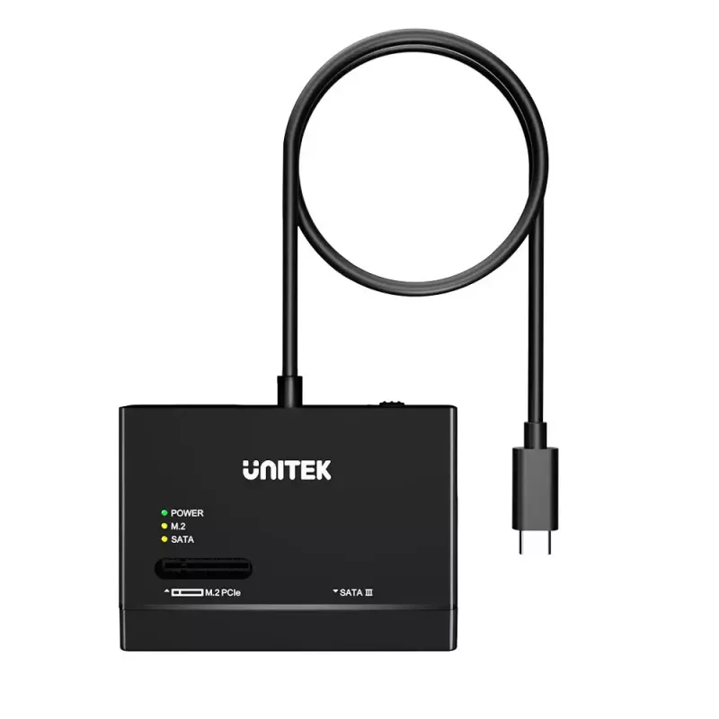 SSD puzdro UNITEK S1232A01-EU čierne M.2/2,5 palcov/3,5 palcov 10 Gbit/s