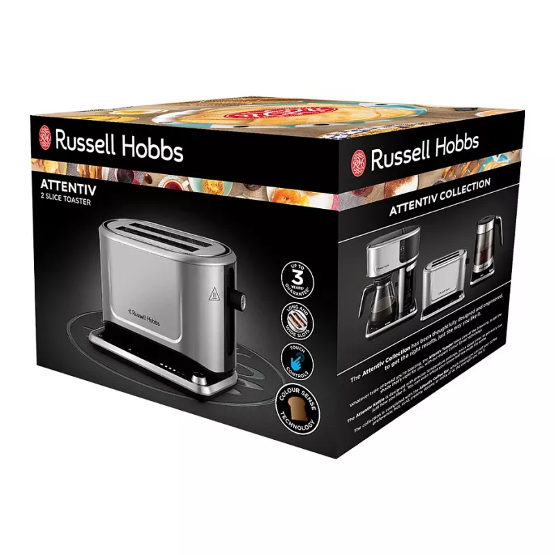 Hriankovač Russell Hobbs 26210-56 2 plátky saténová oceľ