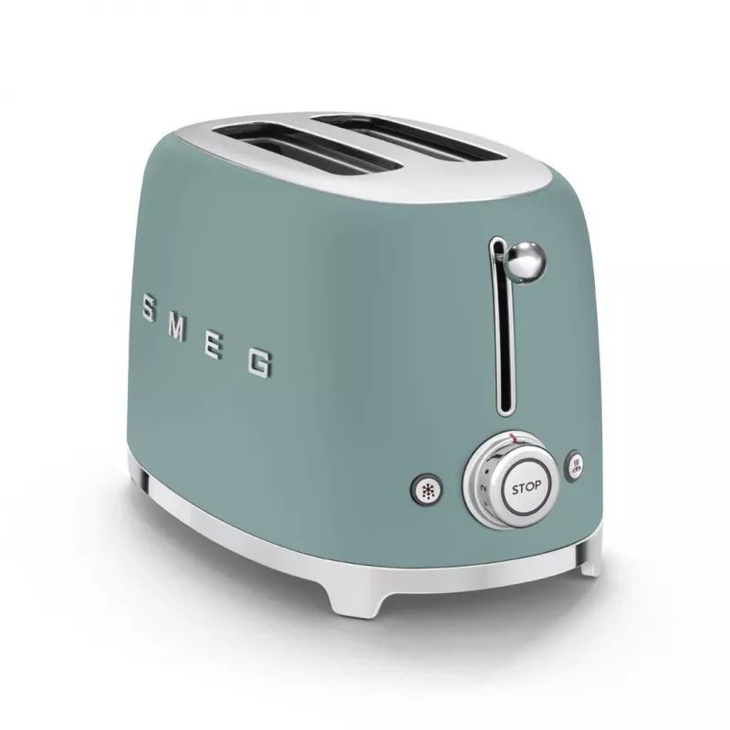 Smeg TSF01EGMEU hriankovač 6 2 plátky 950 W chróm, zelená