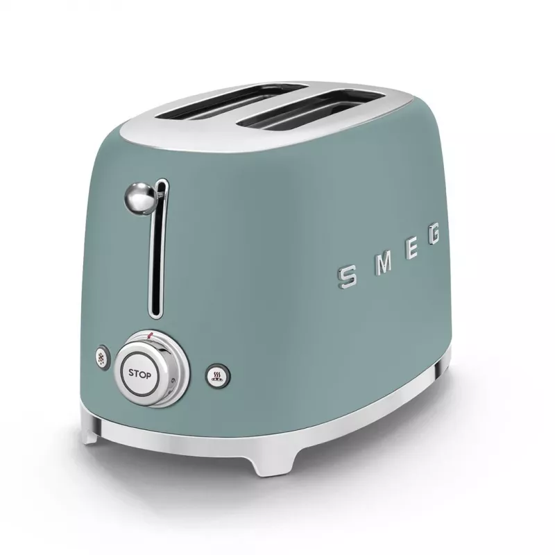 Smeg TSF01EGMEU hriankovač 6 2 plátky 950 W chróm, zelená