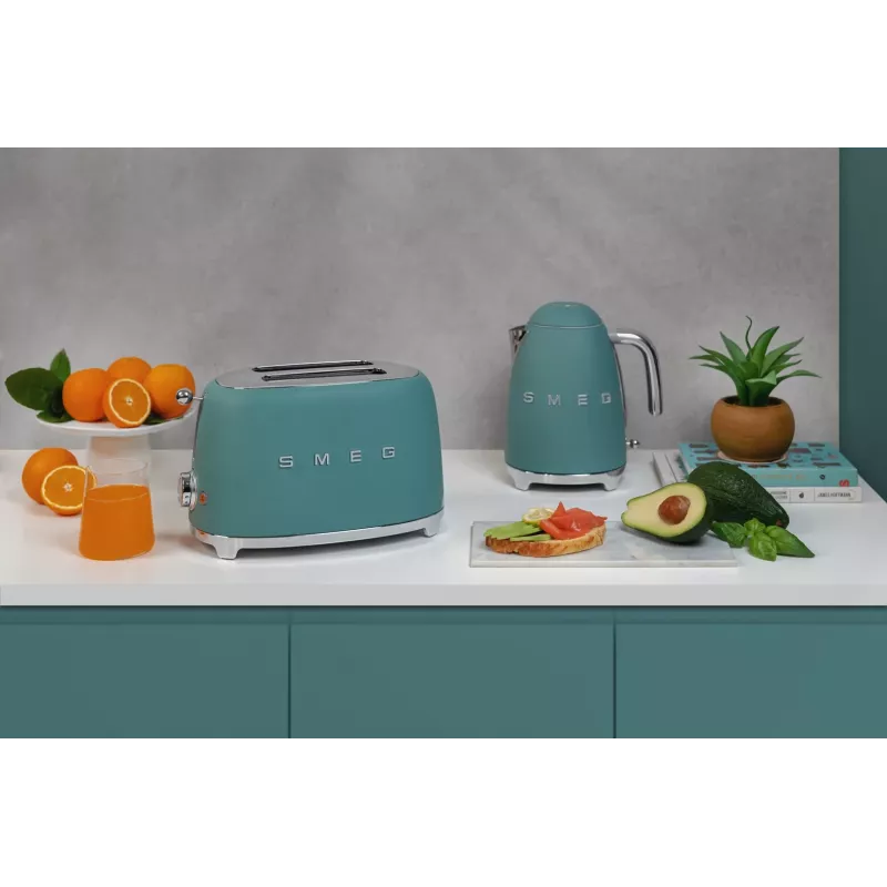 Smeg TSF01EGMEU hriankovač 6 2 plátky 950 W chróm, zelená