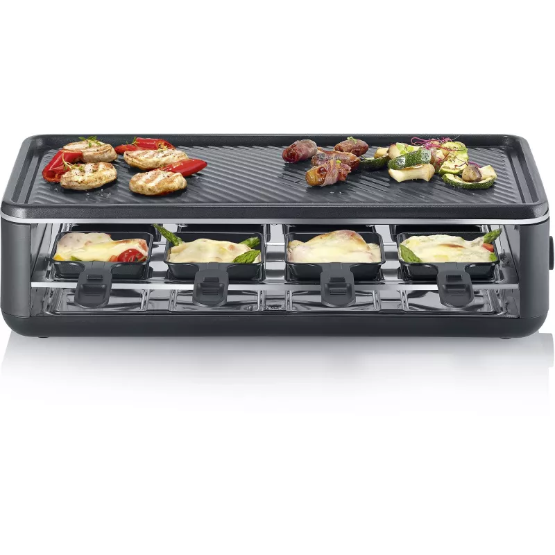 Severin RG 2365 raclette gril 8 osôb 1300 W čierny