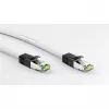 Goobay CAT 8.1 patch kábel, S/FTP (PiMF), biely, 0,5 m - LSZH bez halogénov, meď AWG 24 (55123)