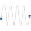 Goobay ultra-flexibilný CAT 6A patch kábel tenký U/UTP biely - extrémne krátky konektor (74286)