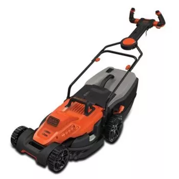 Black & Decker elektrická kosačka na trávu s nastavením výšky kosenia, výškovo nastaviteľná rukoväť s Kla