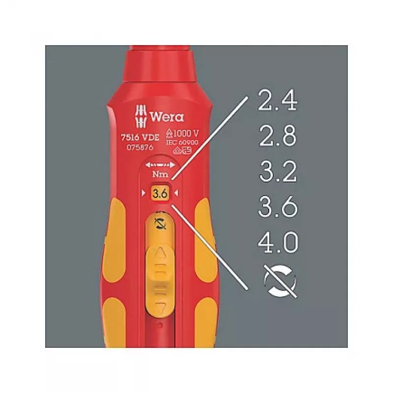 Momentový kľúč Wera 05075876001 mechanický 2,4 - 4 N⋅m