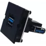 Bachmann 917.122 - USB A - USB 3.2 Gen 1 (3.1 Gen 1) - čierna