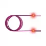 ZVK GmbH EasyLan FO LED Patch kábel Premium, Duplex - Patch kábel - LC Multimode (M) na LC Multimode (M) - 2 m - optické vlákno - Duplex - 50/125 mikrometrov - OM4 - heather violett, R